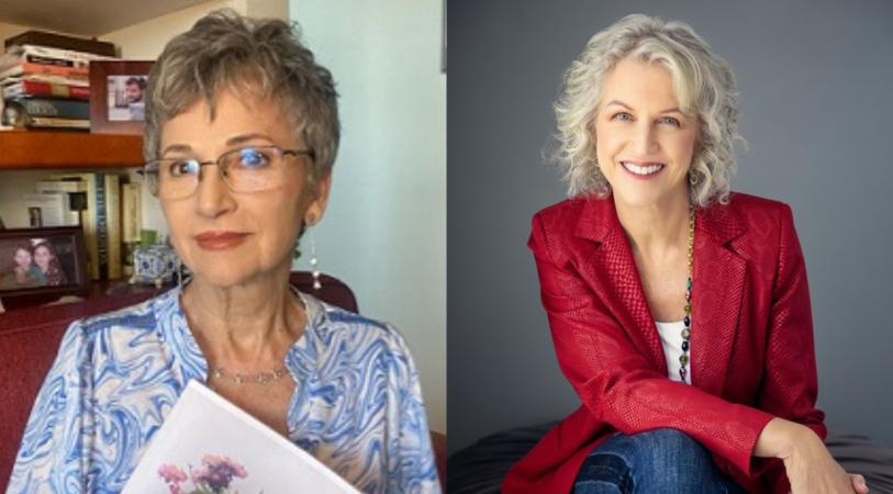 Headshots of poets Alicia Viguer-Espert and Nancy Murphy